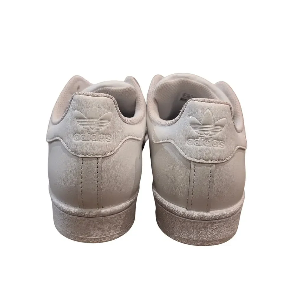 Adidas Superstar Womens 7.5 White‎ Leather Shell Toe Sneakers FW2294